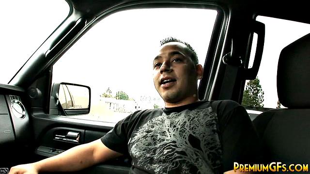 Bukkake whore rides hard dick