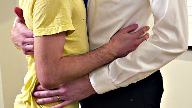 Cute petite twink barebacked by daddy doctor in lil ass