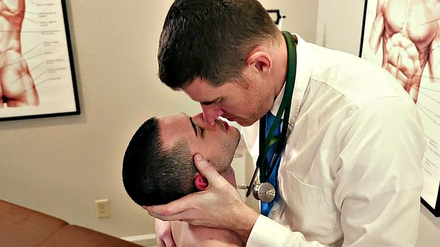 Cute petite twink barebacked by daddy doctor in lil ass