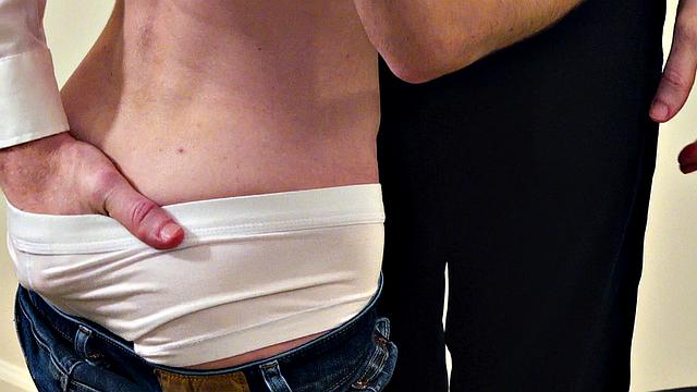 Cute petite twink barebacked by daddy doctor in lil ass