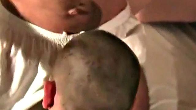 German amateur barebacked in threesome by gaydaddies