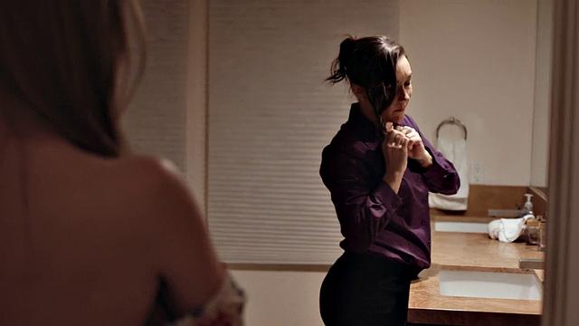 Lesbian babes enjoy strapon sapphic sex