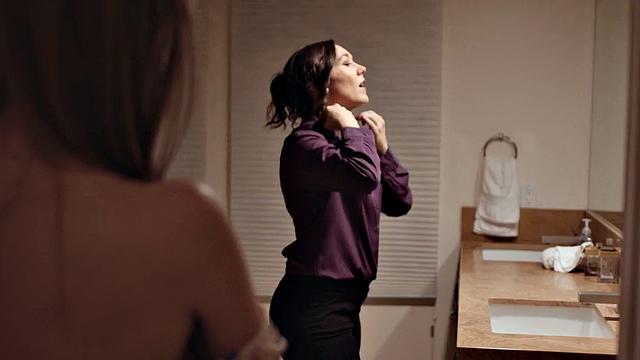 Lesbian babes enjoy strapon sapphic sex