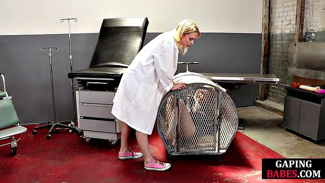 Petite blonde analsmashed by domina