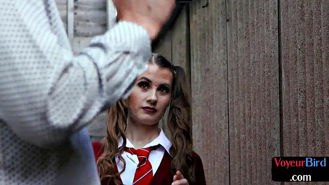 Peeping schoolbae gives JOI to watcher