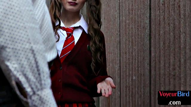 Peeping schoolbae gives JOI to watcher
