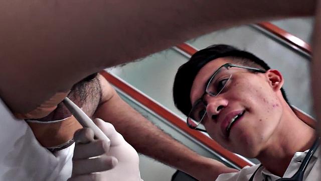 Asian 21yo patient fucked by doctor after pump