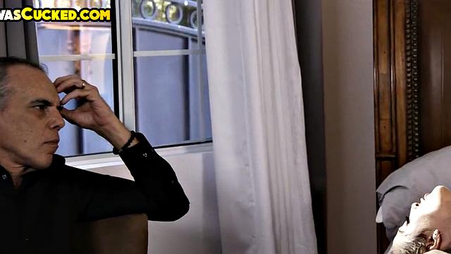 Cheating wife in lingerie cucks her hubby with BBC