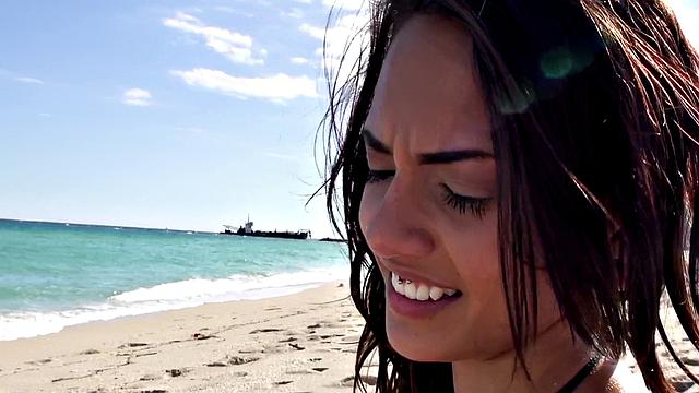 Watch these hot babes get frisky in the sun with their small tits & pierced nipples