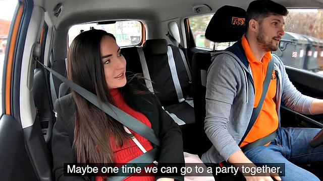 Real driving learner masturbating during lesson