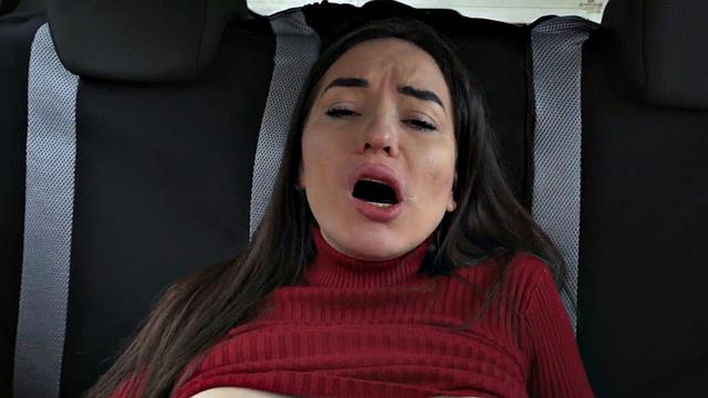 Real driving learner masturbating during lesson