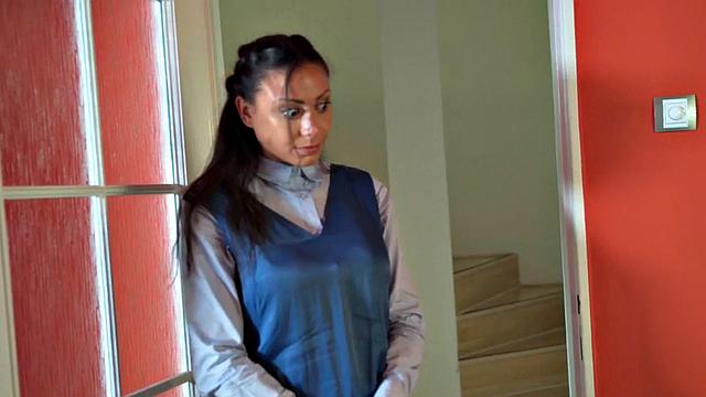 Stunning MILF pounded by fake priest and strapon in 3way