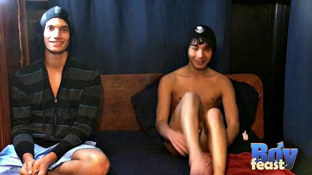 The Guys Share a Pie - Angel &amp;amp; Tristan