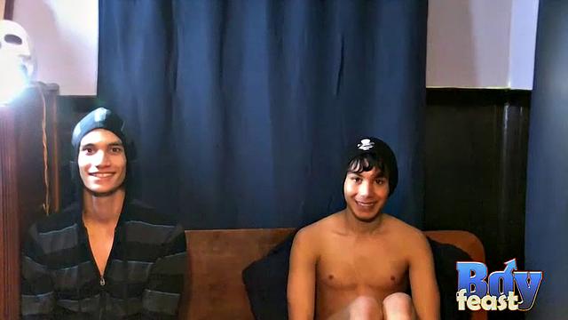 The Guys Share a Pie - Angel &amp;amp; Tristan