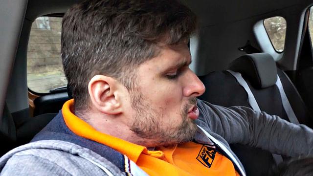 Car bae fucked by driving instructor in wet pussy hole