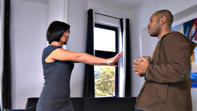 Amateur IR anal MILF fucked by BBC in ass and pussy