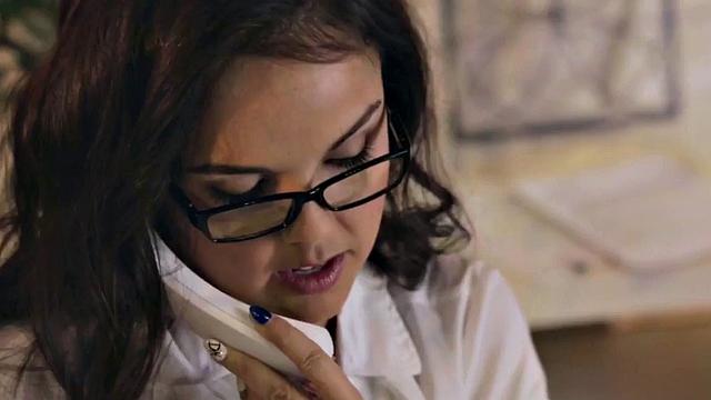 Office babe with medium boobs in heels pussufucked by horny boss