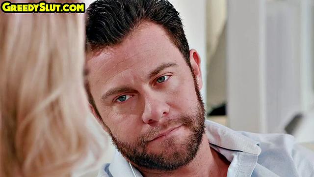 Big Blonde Babe Gtes Pussy Drilled