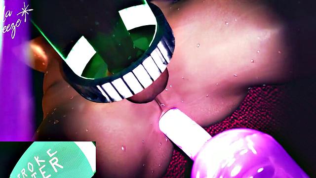 дотяни до конца отсчёта в жаркой футанари 3d сцене