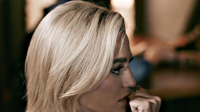 Wicked - Busty Brunette Slurps On A Cock And Gets Fucked Hard