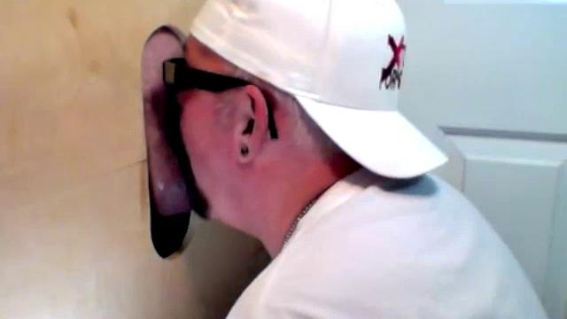 hungry for cock at the gloryhole
