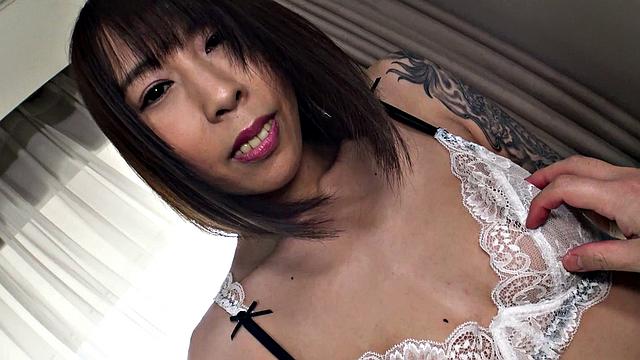 SAki Tubasa takes care of our cock with her sexy feet