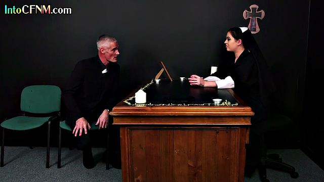 CFNM babes jerking off lucky dick