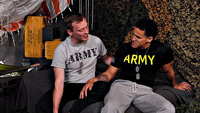 Military stud fucked on patriotic duty by army buddy