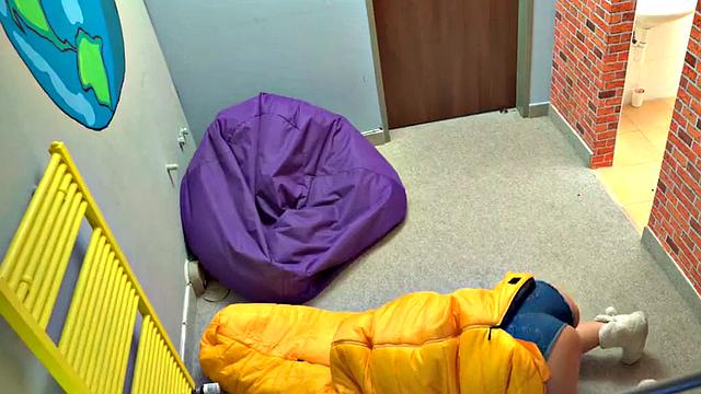 Hostel busty babes smashed by santa in 3some