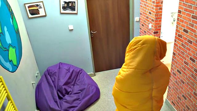 Hostel busty babes smashed by santa in 3some