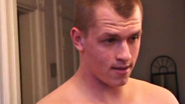 Jason strokes his cock alone on camera
