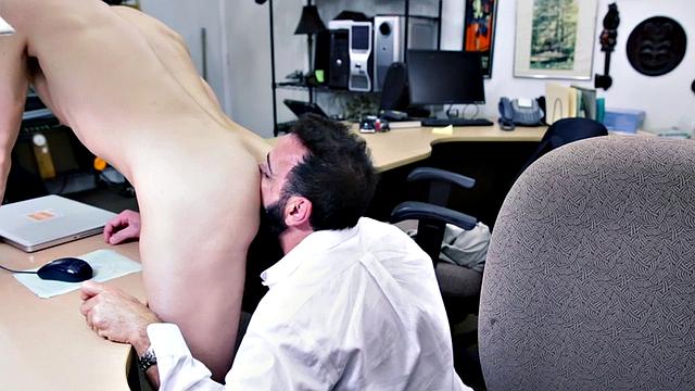 Fooled customer fucked and milked after anal fucking