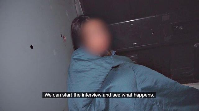 Real amateur picked by fake priest and analyzed in oiled ass