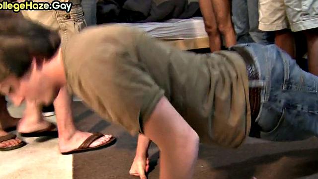 College guys go wild in orgy 4 fraternity after wrestling