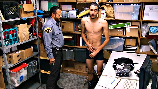two hung guys caught in the office and going wild on each other