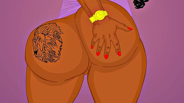 Cartoon Cherokee D Ass gets her cheeks clapped by a bbc