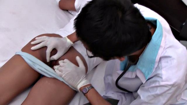 Home Asian twink enjoys anal with his doctor