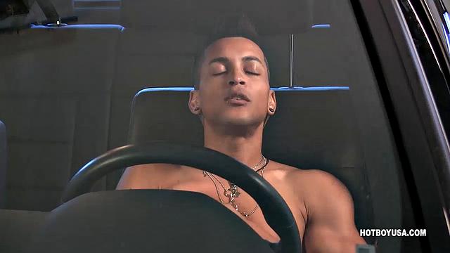 Tiger Le is really into cars, so having the opportunity to jack off in a Mercedes was a fantasy fulfilled. Sliding his naked body all over that expensive leather is a huge turn on that quickly gets this seductive boy rock hard and throbbing.