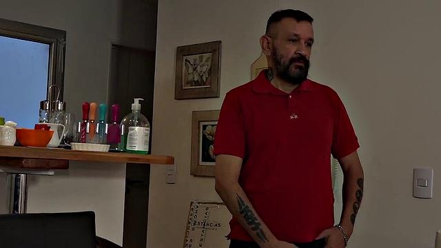 Watch this tattooed Latina teen suck and fuck like a pro before being bred like a DILF