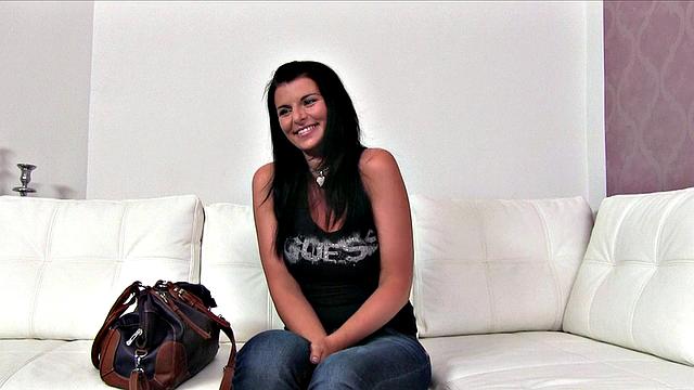 Agent Makes Brunette's Massive Boobs Bounce Off His Stiff Dick