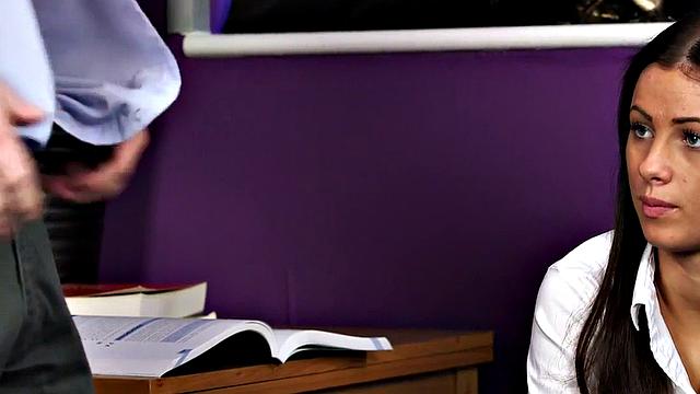 Amateur CFNM babe in high heels gets pussyfucked