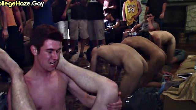 Publicly fucked str8 goes for fraternity in voyeur anal