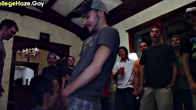 Publicly fucked str8 goes for fraternity in voyeur anal