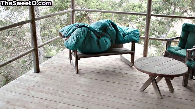 Busty amateur babe gets doggystyled by lover