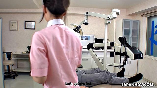 Mao Chinen is a dental assistant who loves to be drilled by patients