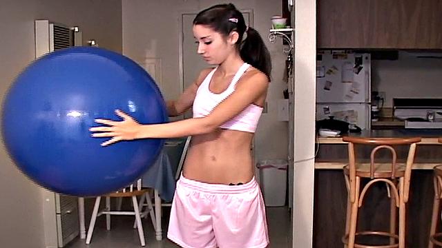 Chloe gets wet fingering herself