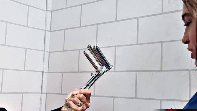 Brunette lesbians with brown hair get kinky with toys after a steamy kiss