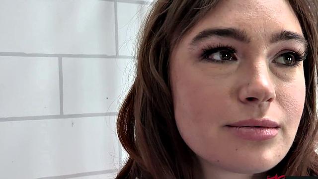 Brunette lesbians with brown hair get kinky with toys after a steamy kiss