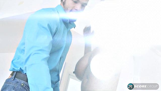 First, Maserati tries bras. Then she sucks and fucks cock