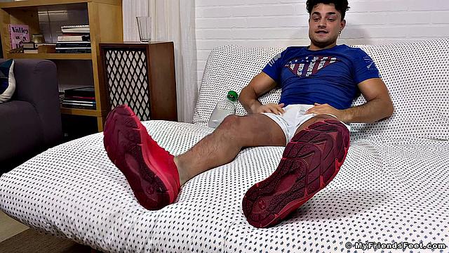 AJ's Ticklish Feet Get Worshiped - AJ